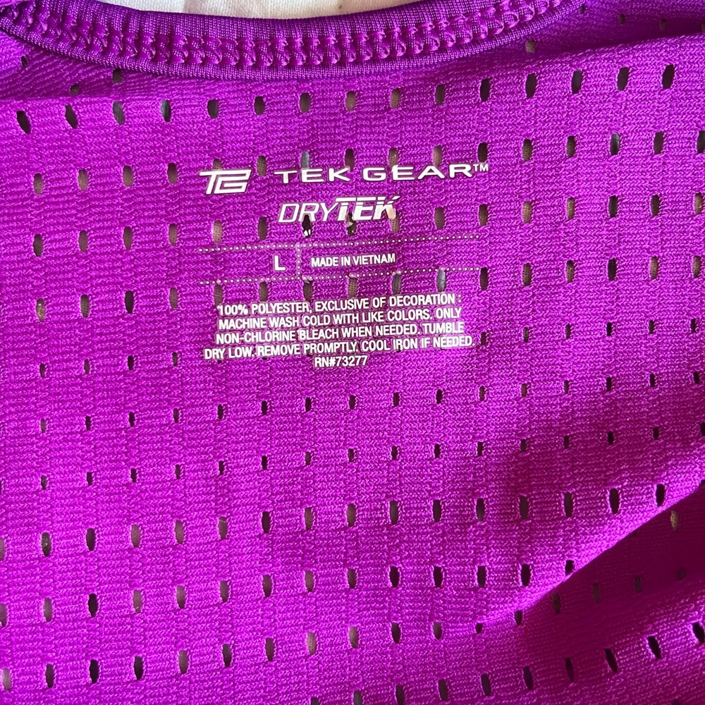 Women's Purple Workout top - Picture 3 of 5